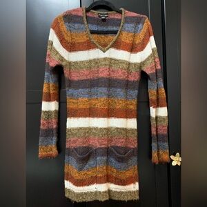 River Island Women’s Cozy Knit Sweater Dress size Small Y2K boho